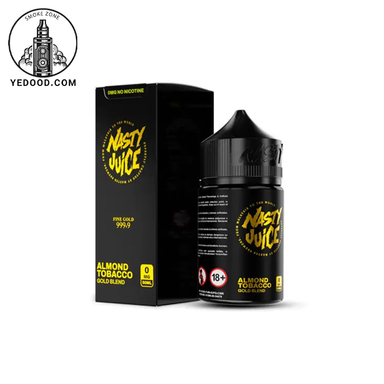 خرید جویس تنباکو بادام نستی _ NASTY Gold Blend Juice