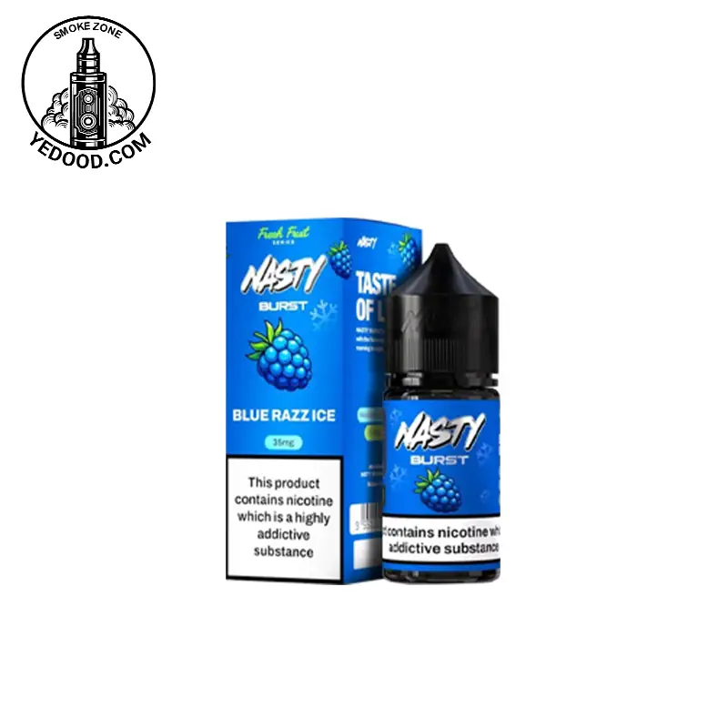 سالت بلوبری تمشک یخ سری برست نستی _ NASTY BURST BLUE RAZZ ICE SALT