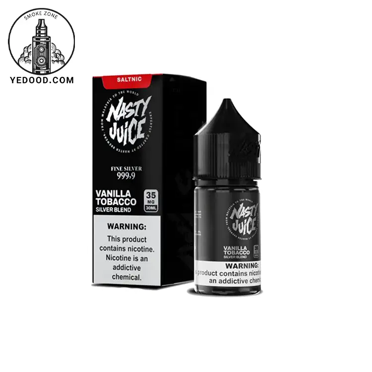 سالت تنباکو وانیل نستی _ NASTY VANILLA TOBACCO SILVER BLEND SALT