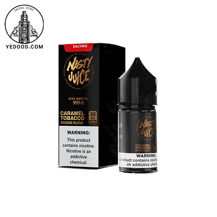 سالت تنباکو کارامل نستی _ NASTY CARAMEL TOBACCO BRONZE BLEND SALT